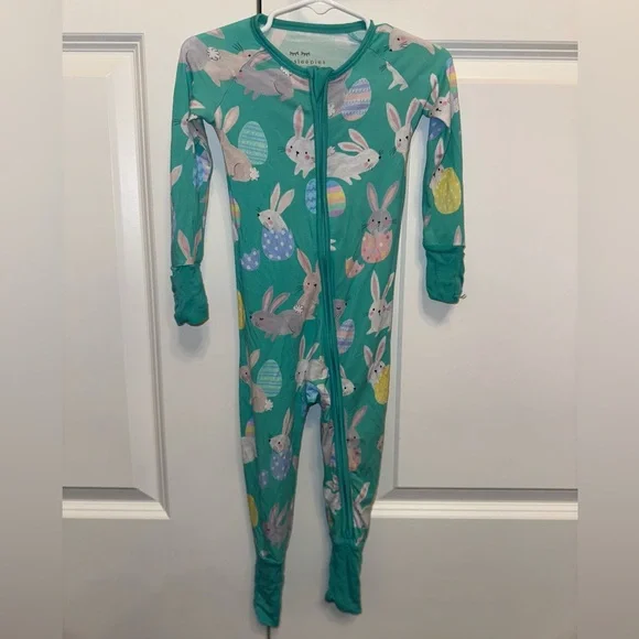 🐇 Little Sleepies Bunny Easter Bamboo Zippy Pajamas 12-18 months 🐰 - Picture 5 of 6